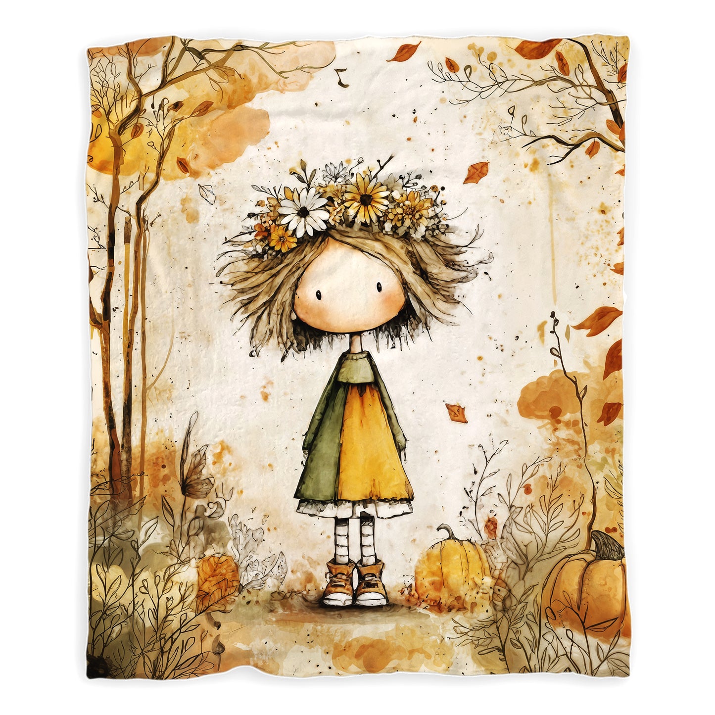 Miss Autumn Toddler Fleece Blanket