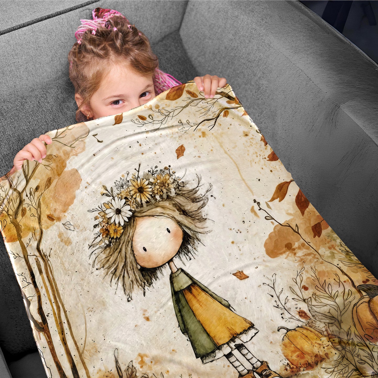 Miss Autumn Toddler Fleece Blanket