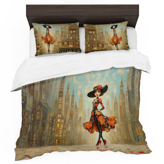 Miss Fashionista Duvet Cover Set