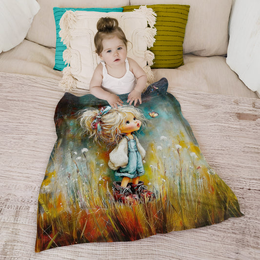 Miss Moonlight Toddler Fleece Blanket