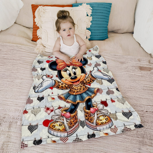 Miss Mouse Toddler Fleece Blanket