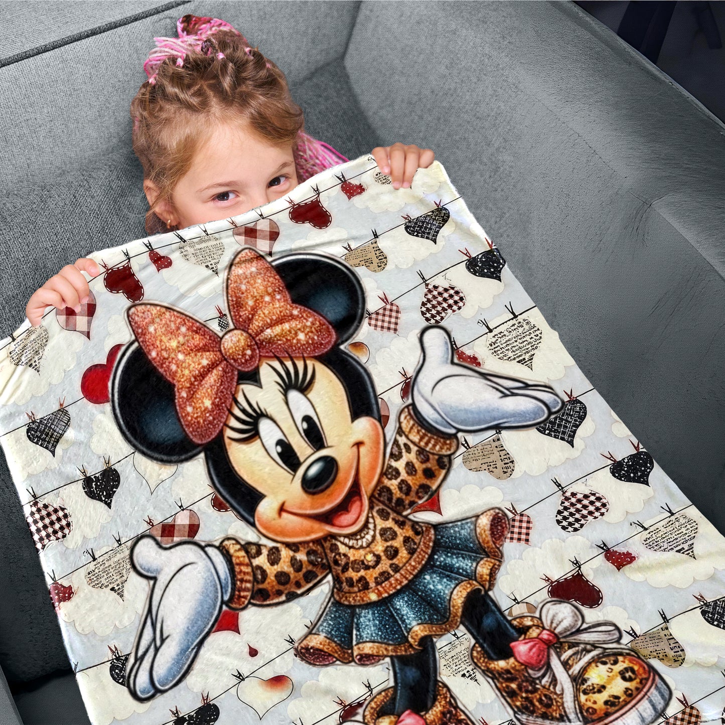 Miss Mouse Toddler Fleece Blanket