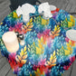 Misty Rainbow Colours Round Tablecloth