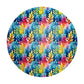 Misty Rainbow Colours Round Tablecloth
