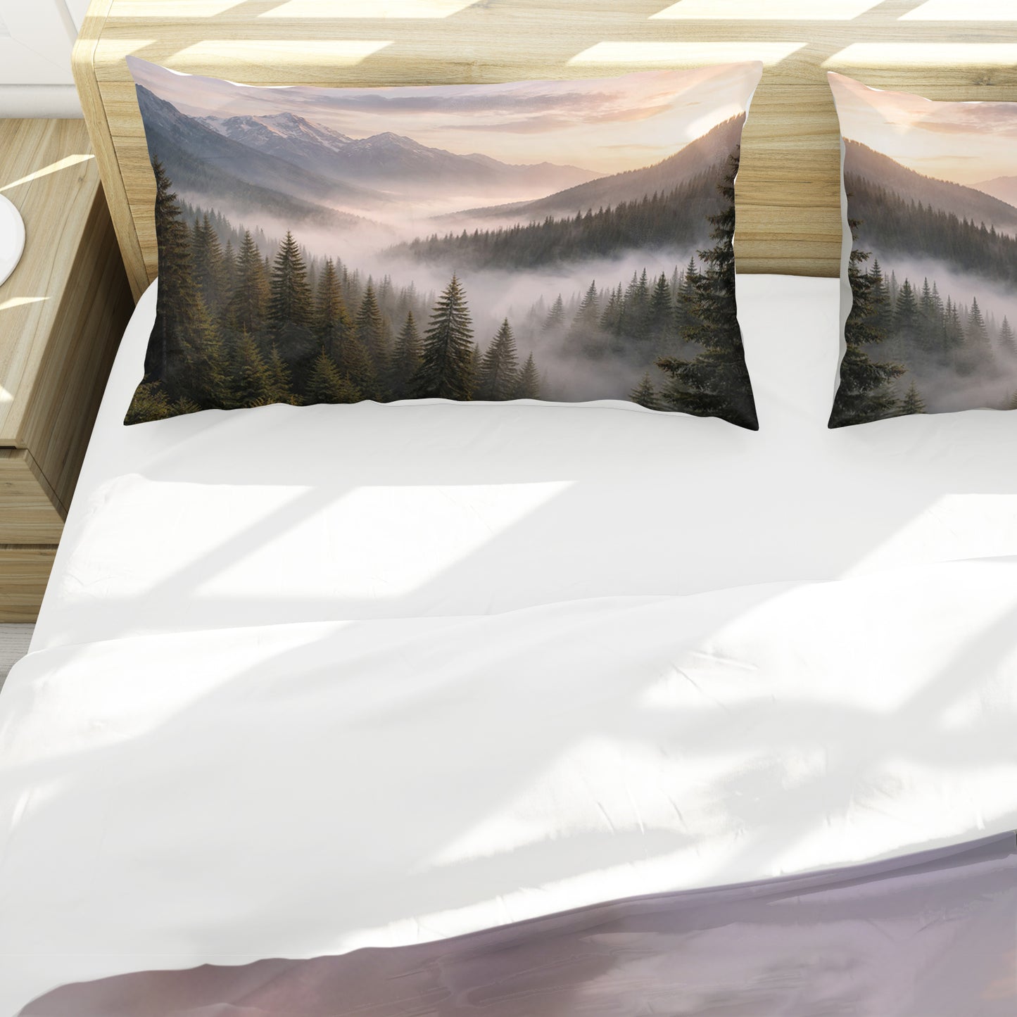 Misty Mountain Forest Duvet Cover Set by Nathan Pieterse