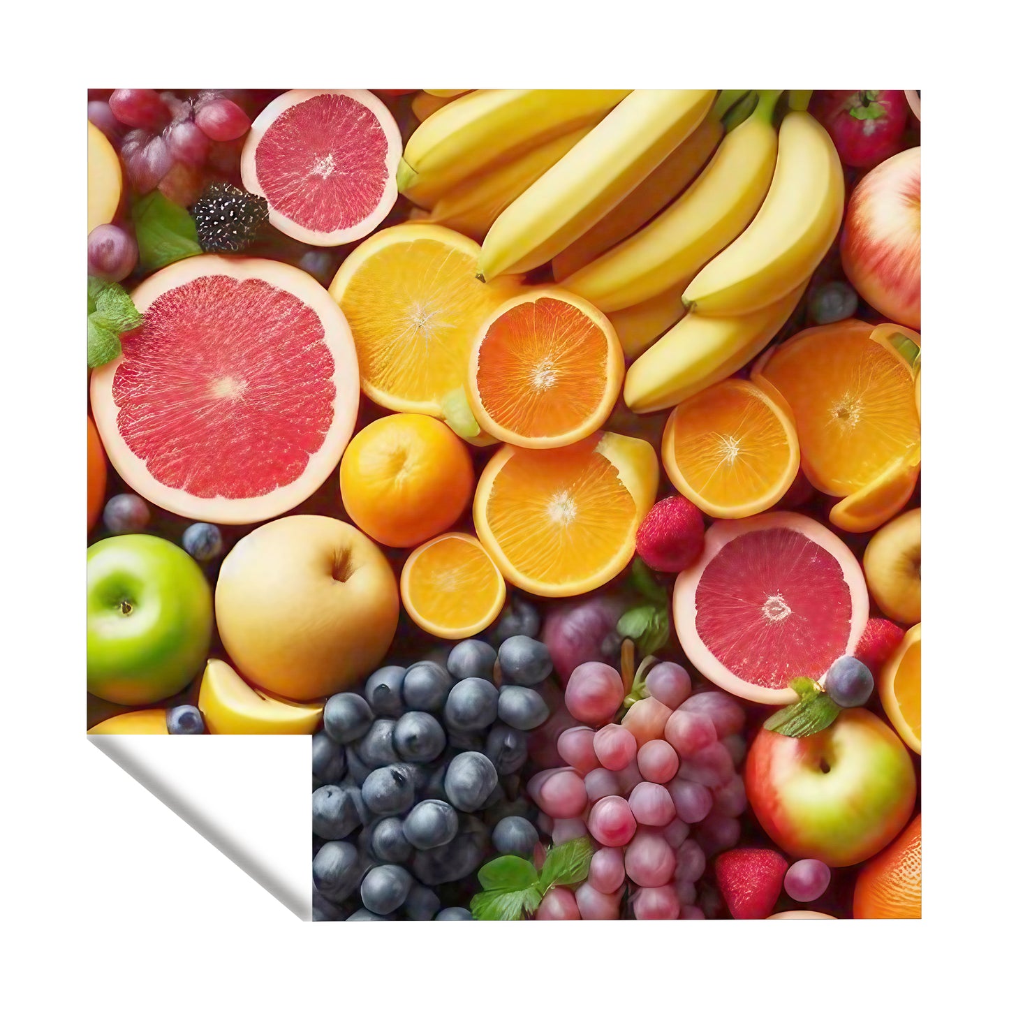 Mixed Fruit Square Tablecloth