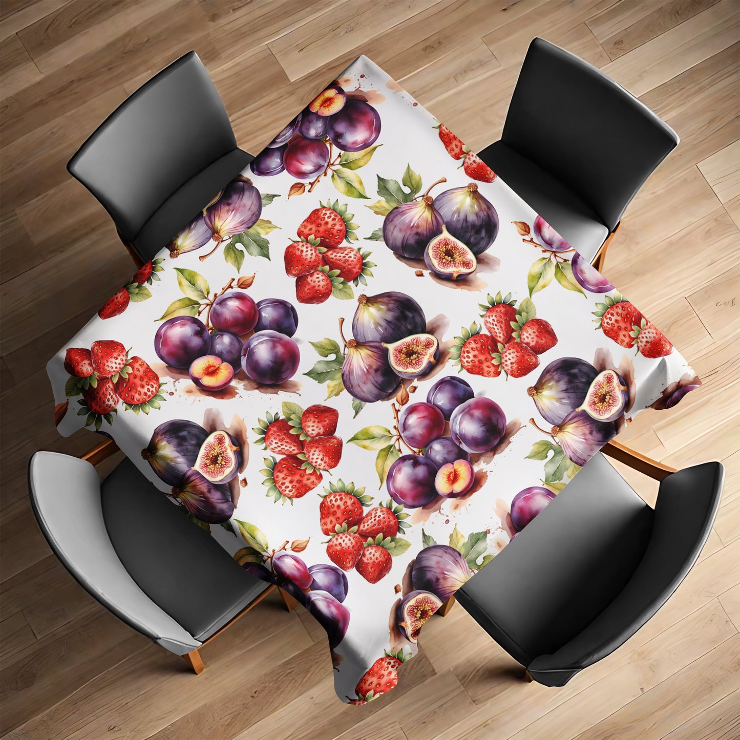 Mixed Fruit Square Tablecloth by Mark van Vuuren