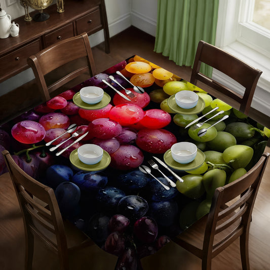 Mixed Grapes Square Tablecloth