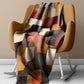 Modern African Block Pattern Light Weight Fleece Blanket by Wikus Schalkwyk