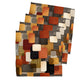 Modern African Block Pattern Napkins by Wikus Schalkwyk