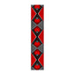 Modern Art in Black and Red Table Runner