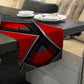 Modern Art in Black and Red Table Runner
