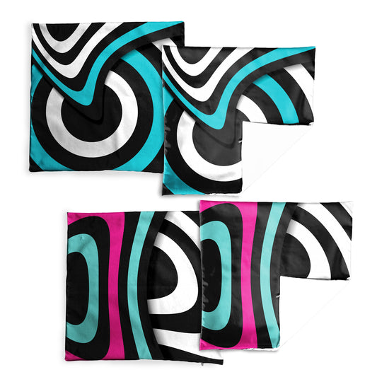 Modern Wave Pattern Luxury Scatter Covers (Set of 4)