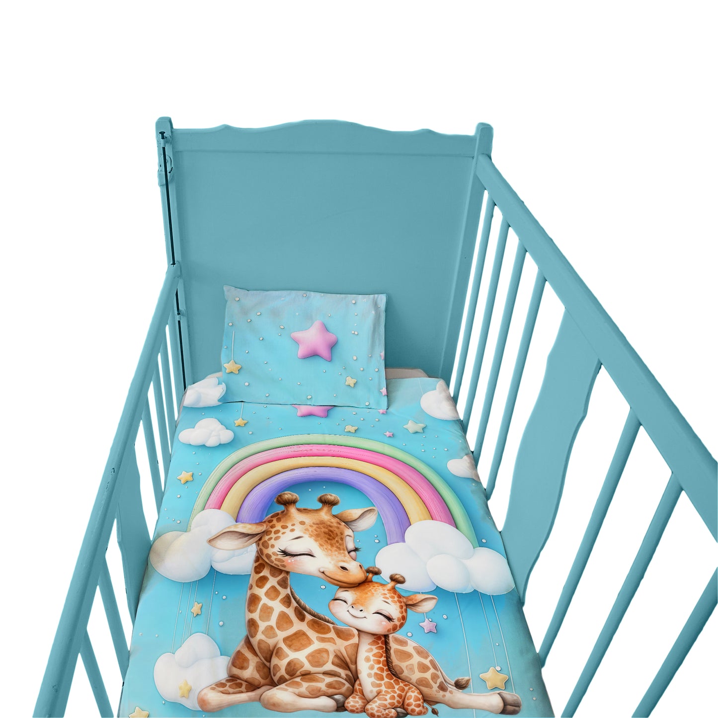 Mom and Baby Giraffe Cot Set