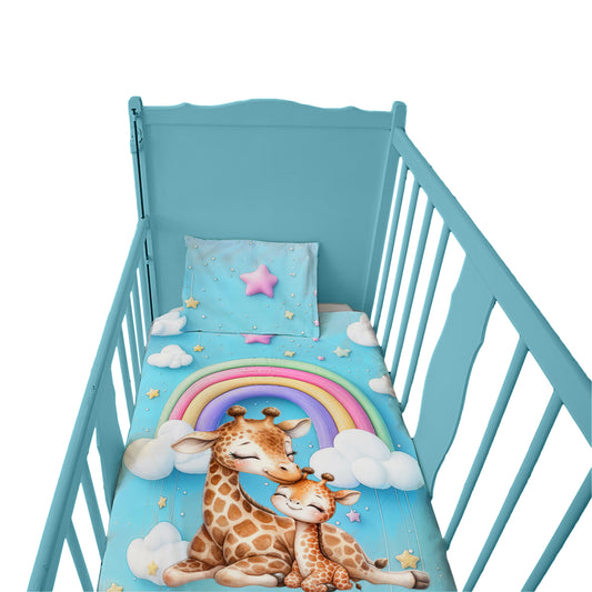 Mom and Baby Giraffe Cot Set