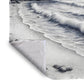 Monochrome Tides Light Weight Fleece Blanket by Nathan Pieterse