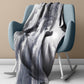 Monochrome Tides Light Weight Fleece Blanket by Nathan Pieterse