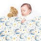 Moon And Stars Baby Fleece  Blanket