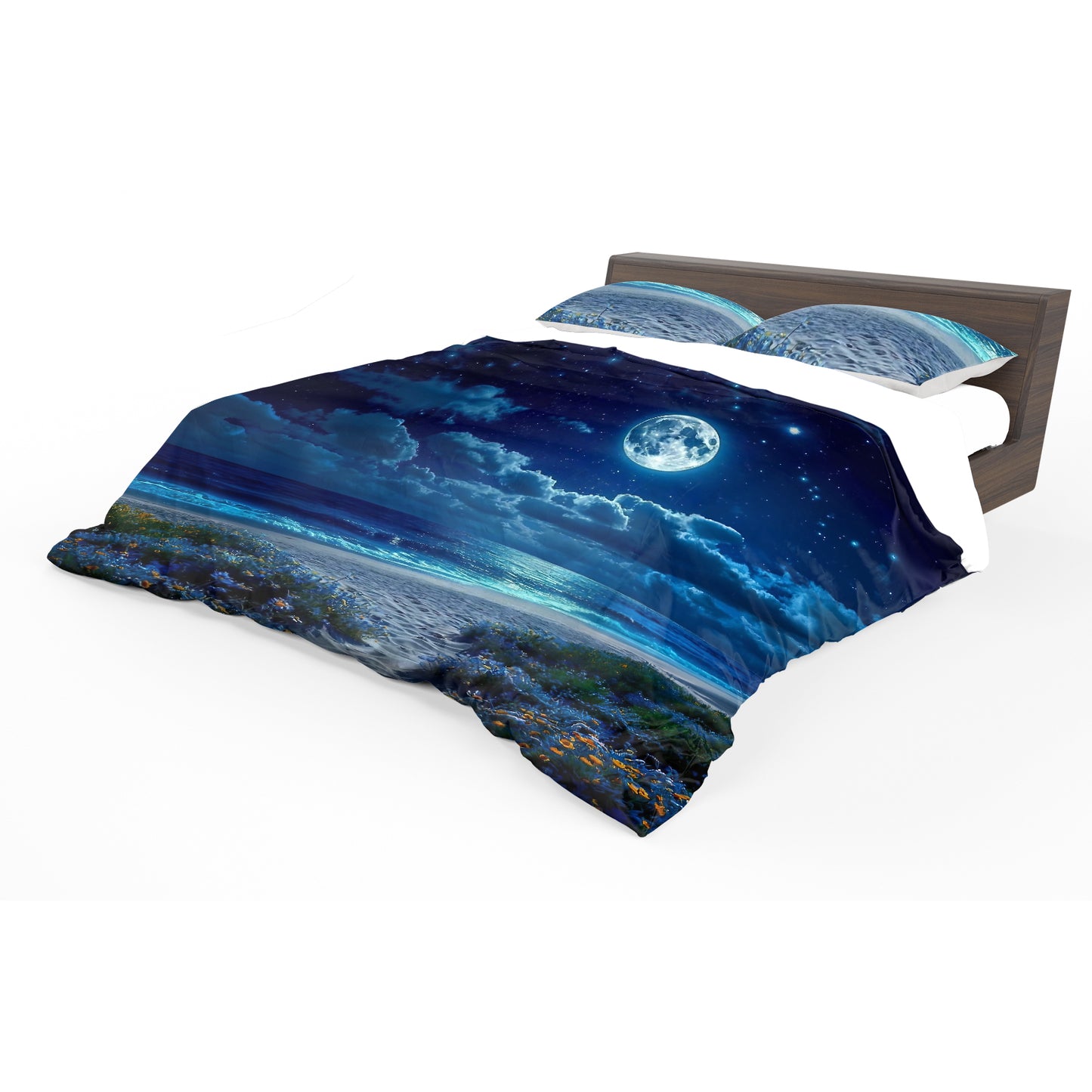 Moon Beach Duvet Cover Set