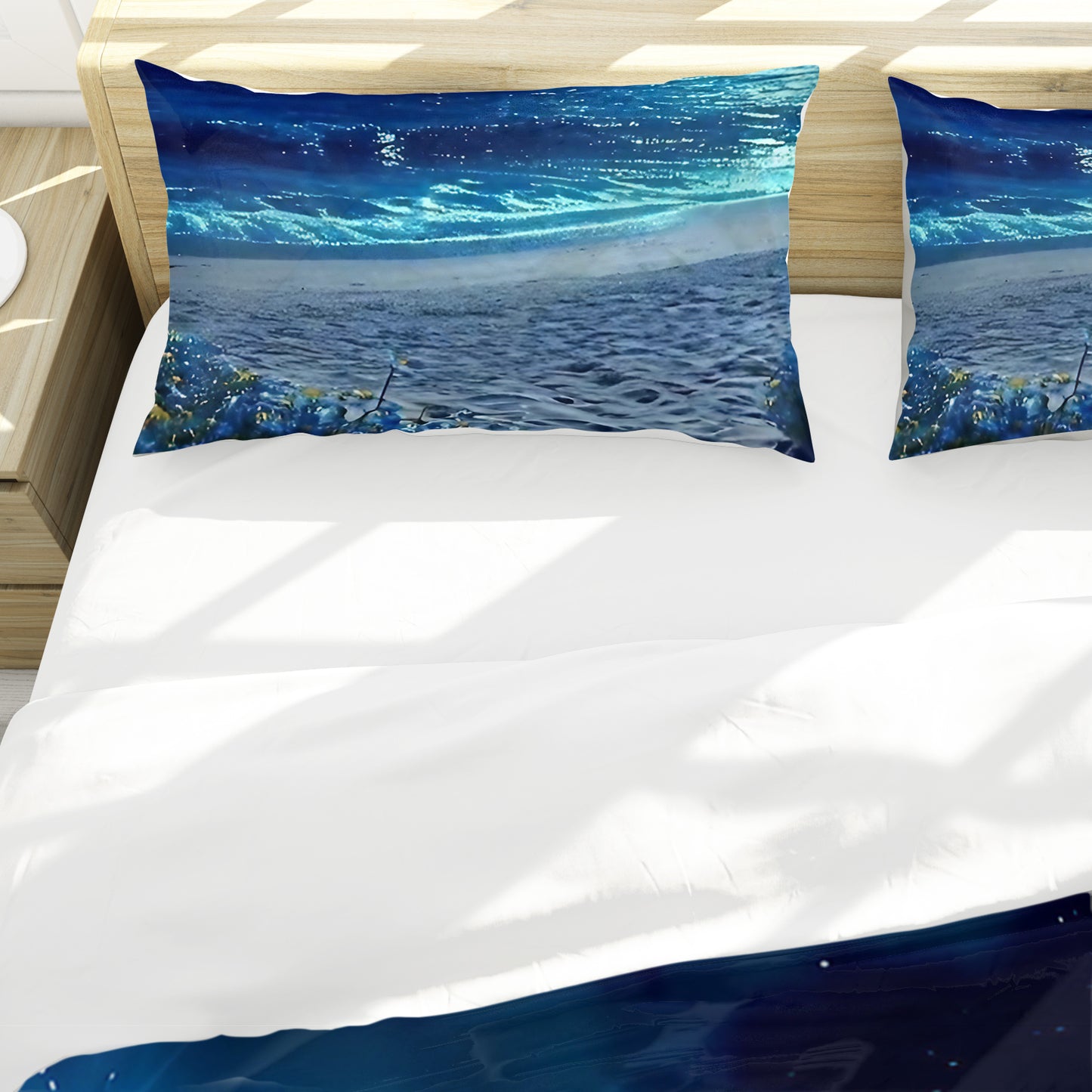 Moon Beach Duvet Cover Set