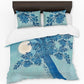 Moonlit Blue Blossom Tree Duvet Cover Set