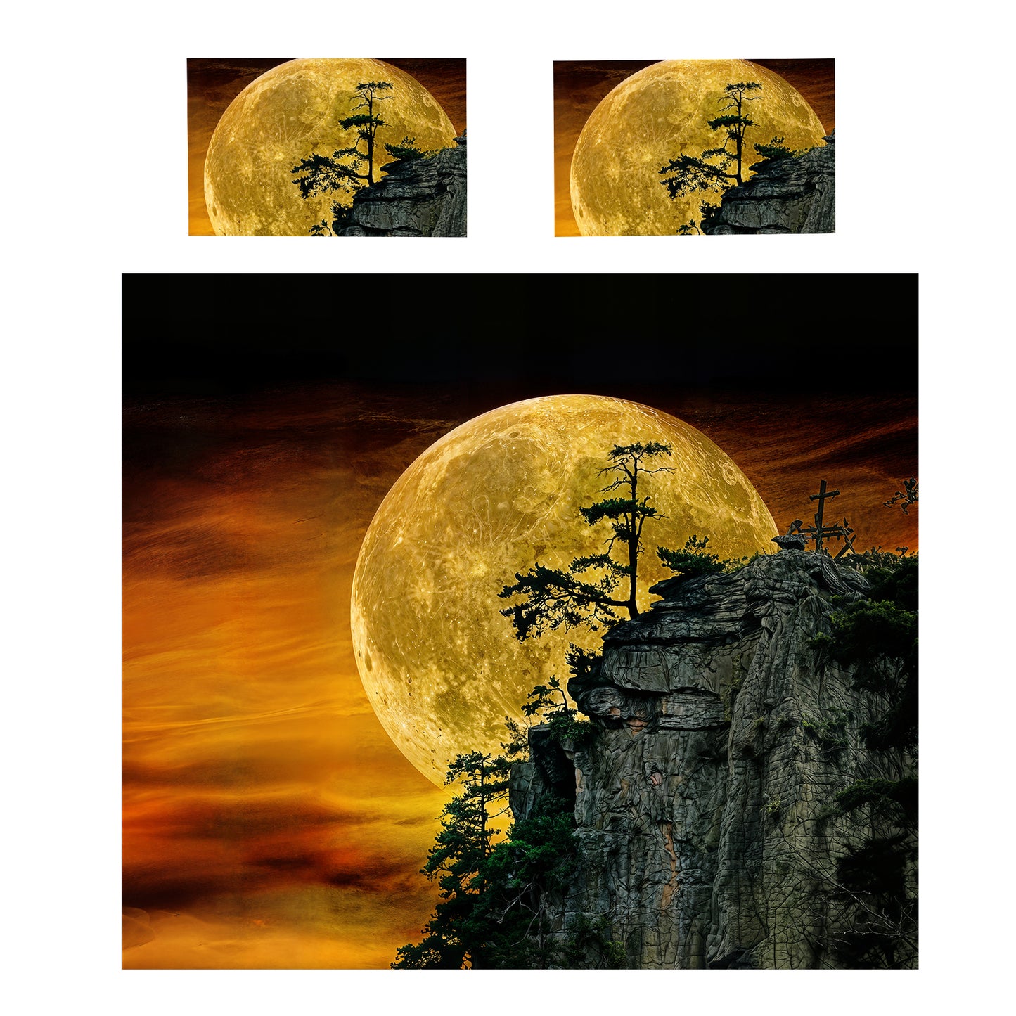 Moonlit Mountain Duvet Cover Set