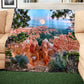 Moon over Mountains Light Weighyt Fleece Blanket