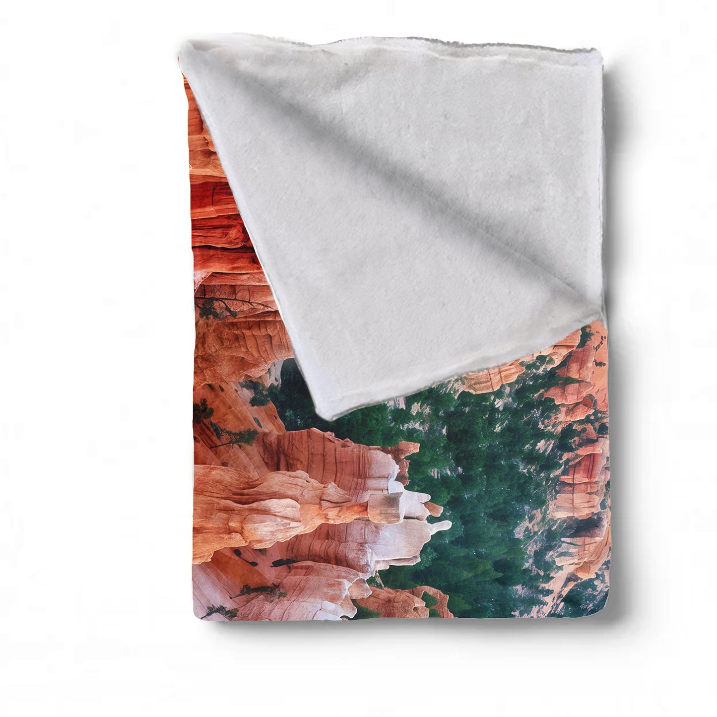 Moon over Mountains Light Weighyt Fleece Blanket