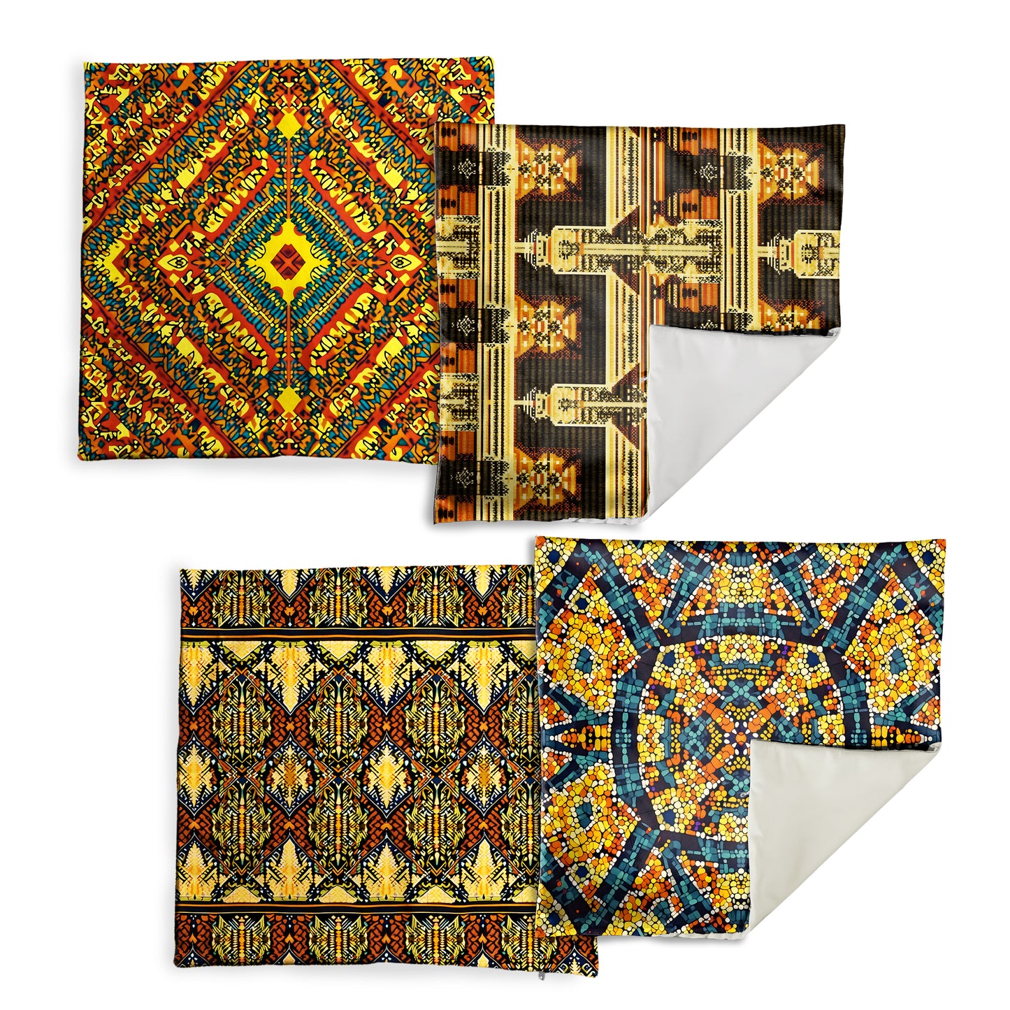 Mosaic Mirage Luxury Scatter Covers (Set of 4)