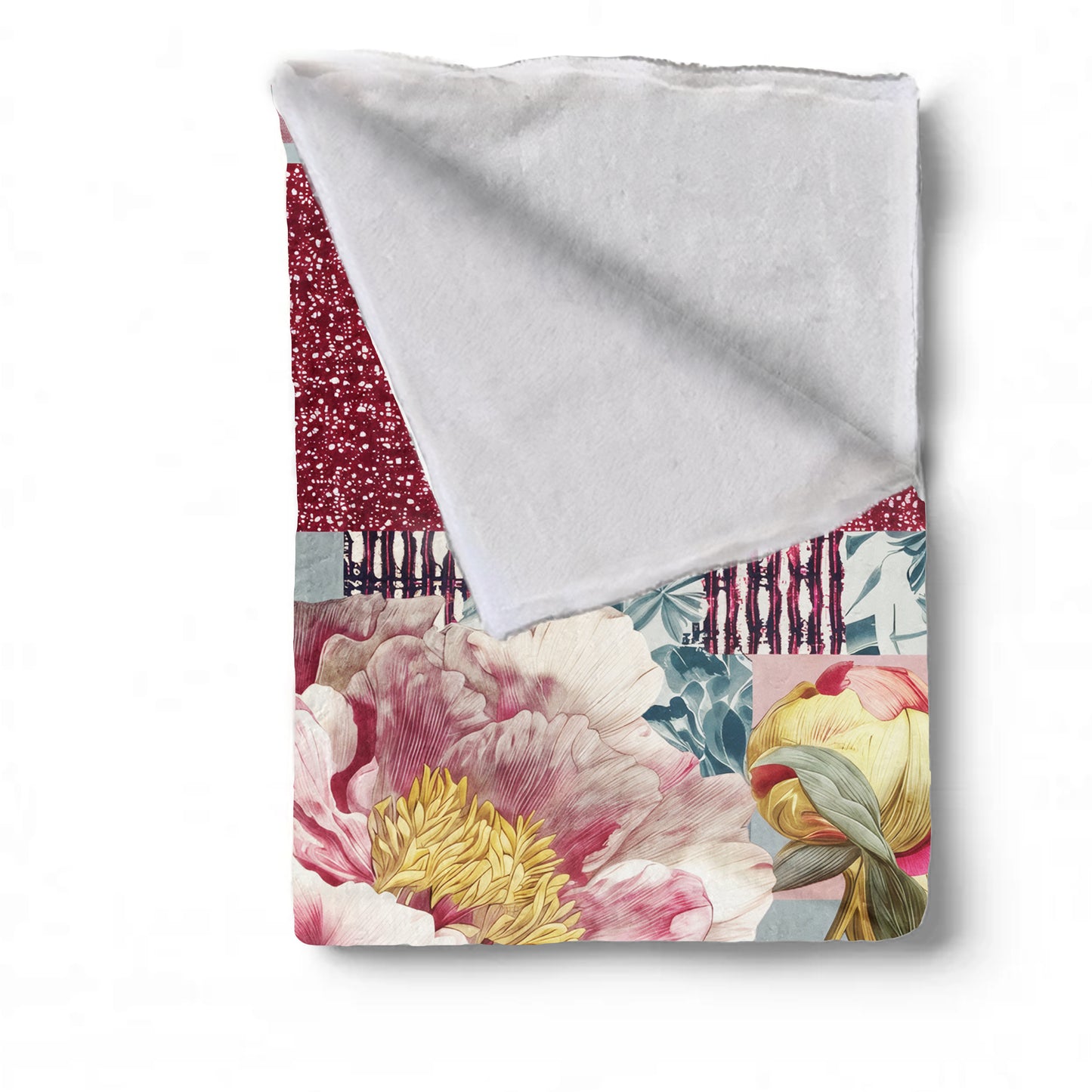 Mosaic Peony Light Weight Fleece