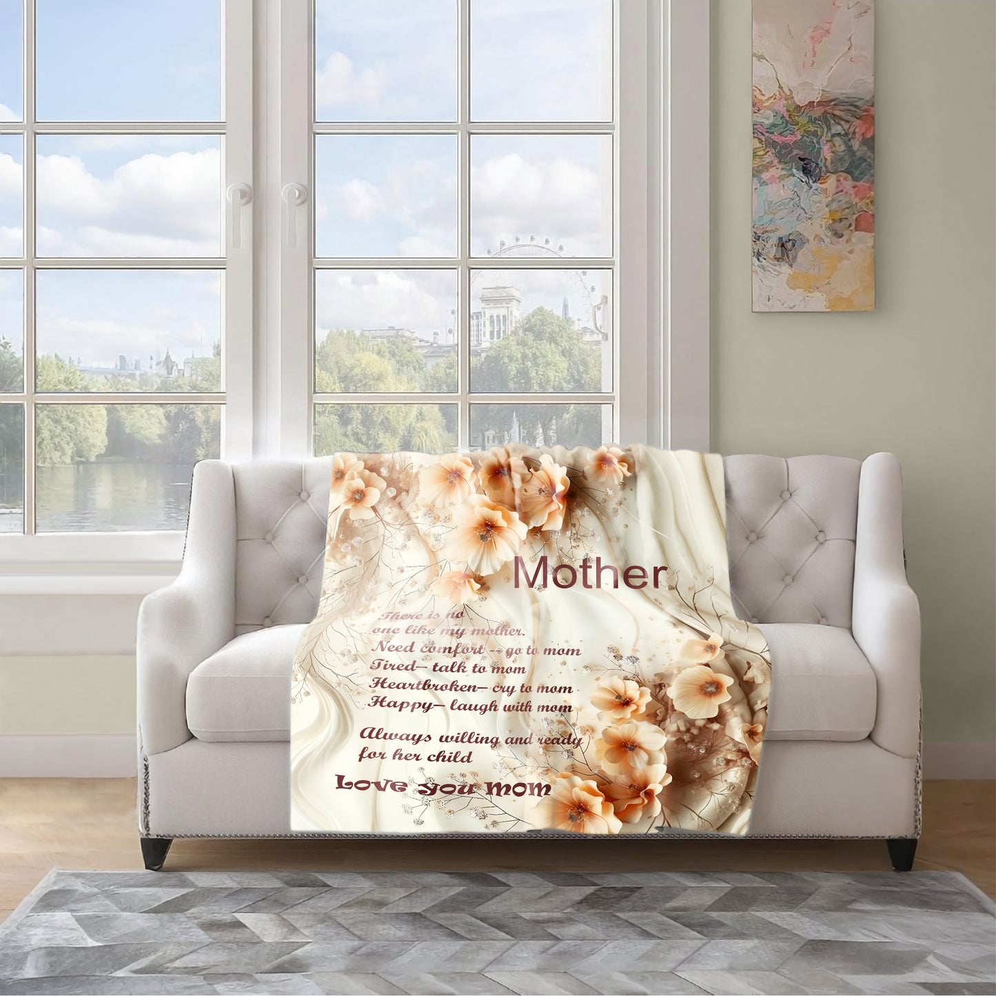 Mother Light Weight Fleece Blanket