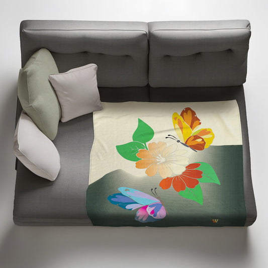 Moths Light Weigt Fleece Blanket By Wikus Hattingh
