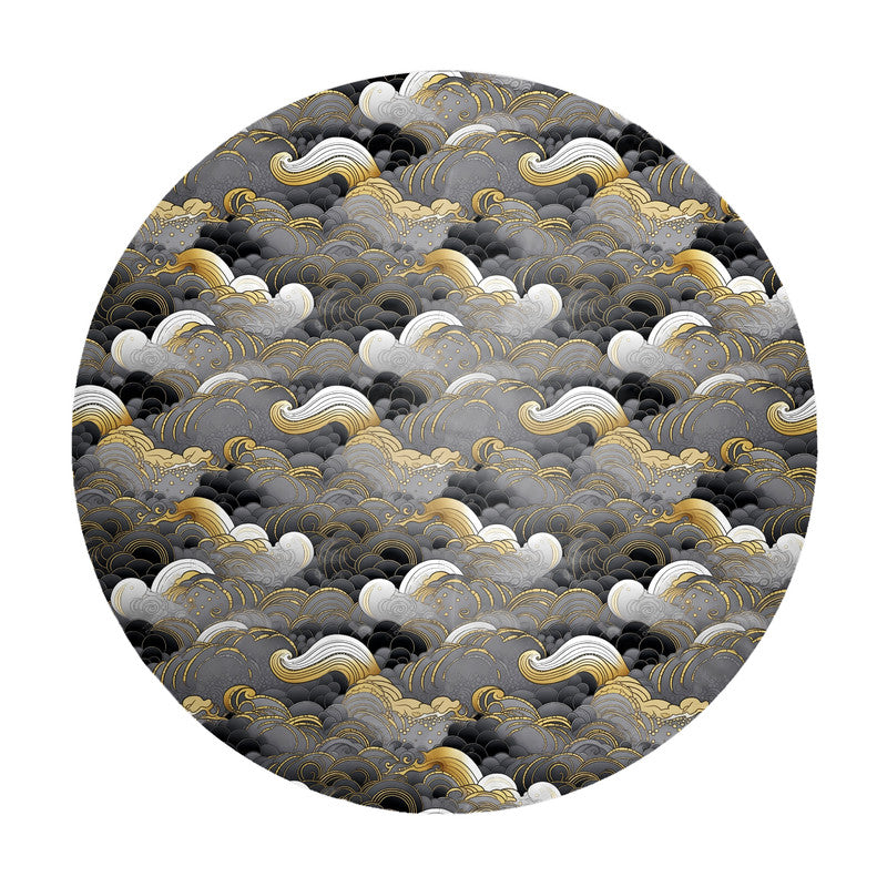 Motion Clouds Round Tablecloth