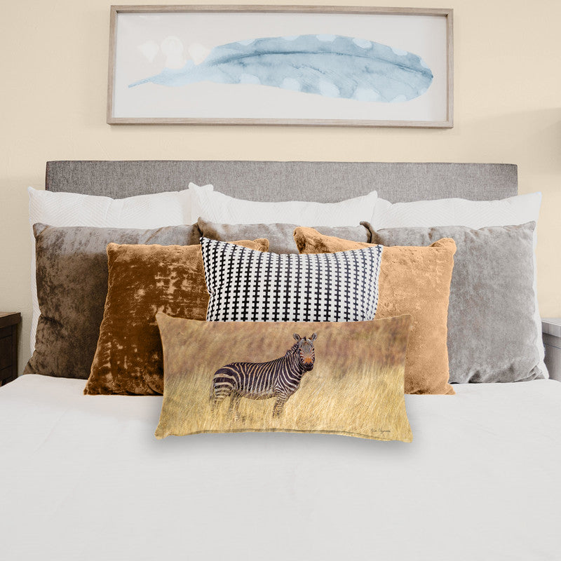 Mountain Zebra Oblong Luxury Scatter by Fanie Heymans