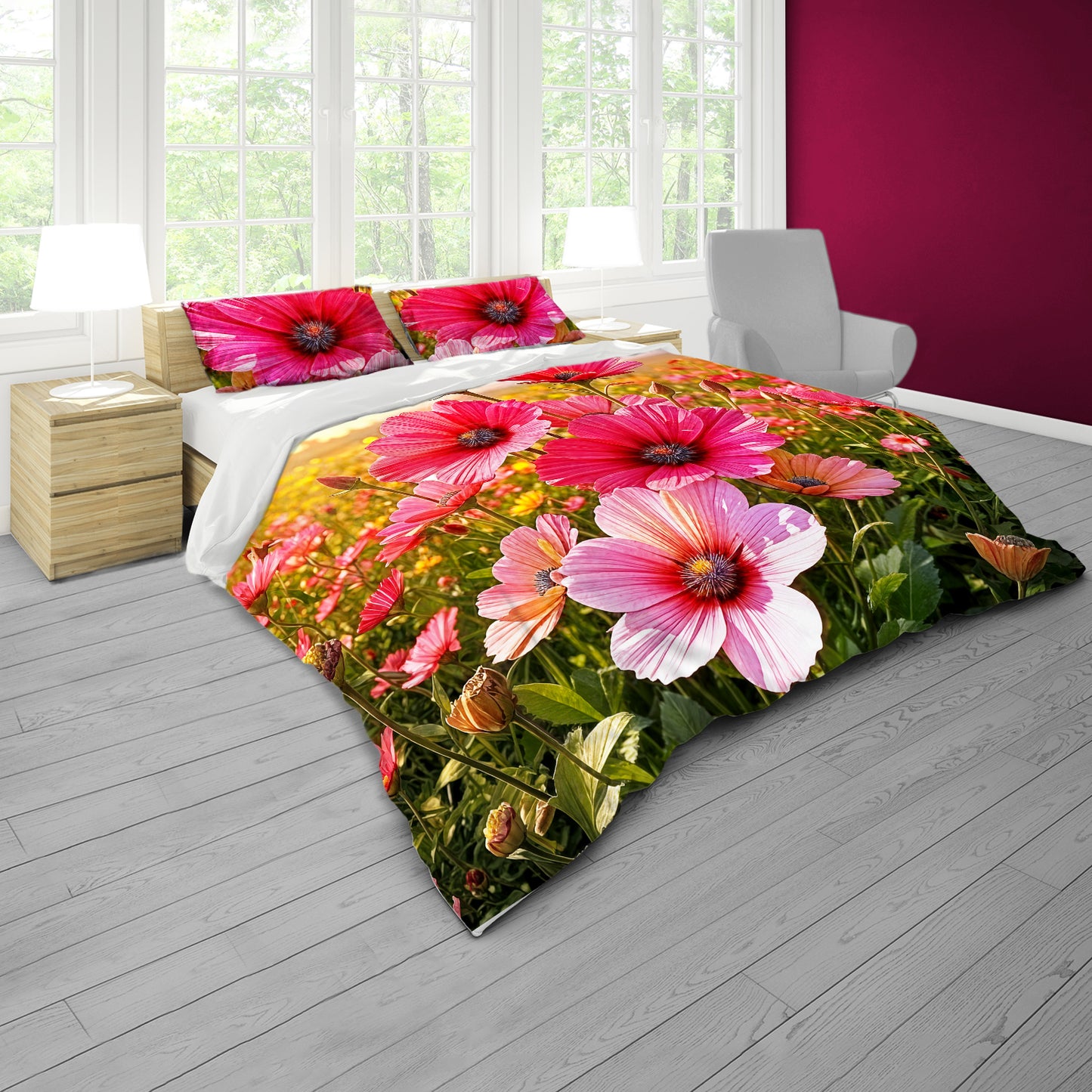 Mountain Flower Duvet Cover Set
