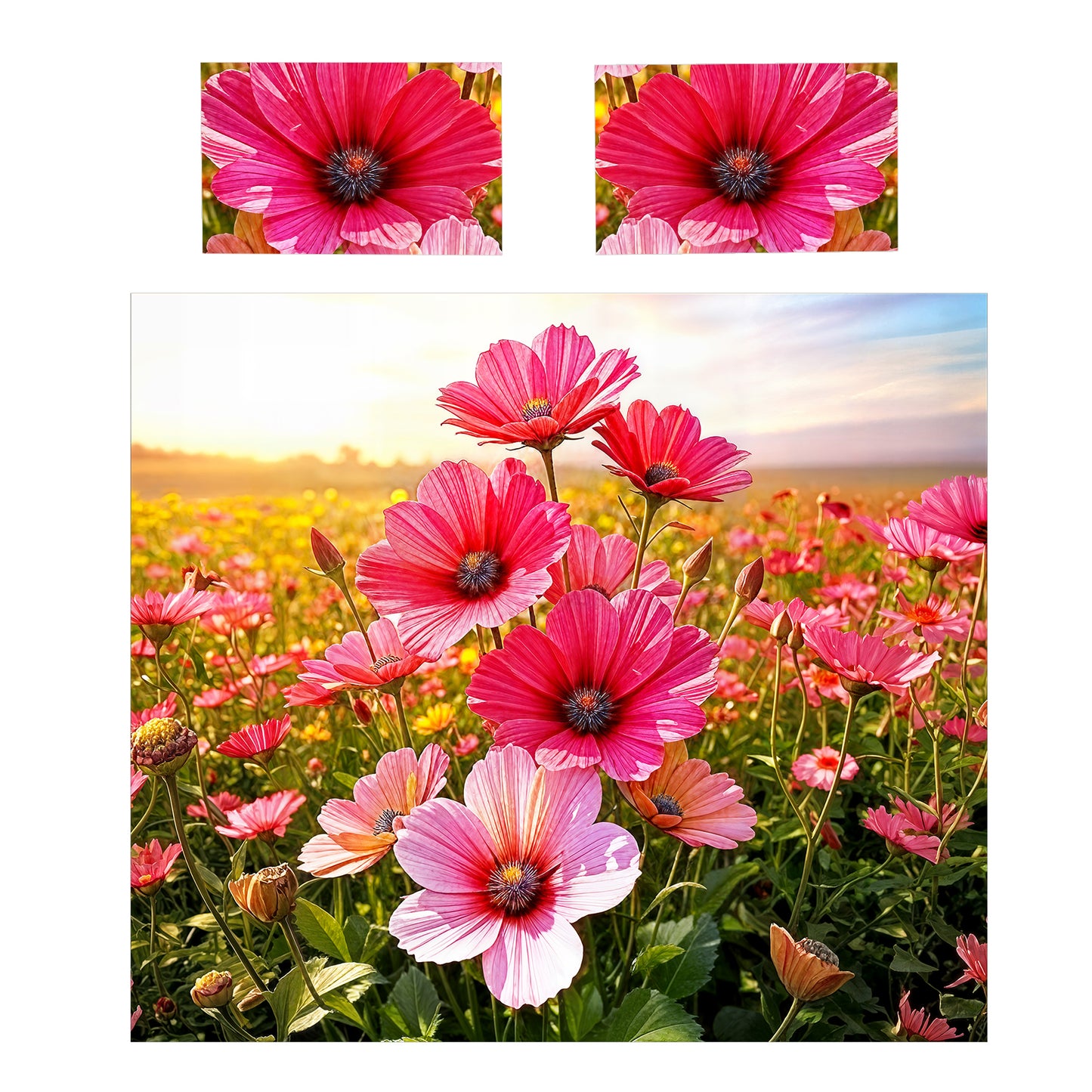 Mountain Flower Duvet Cover Set