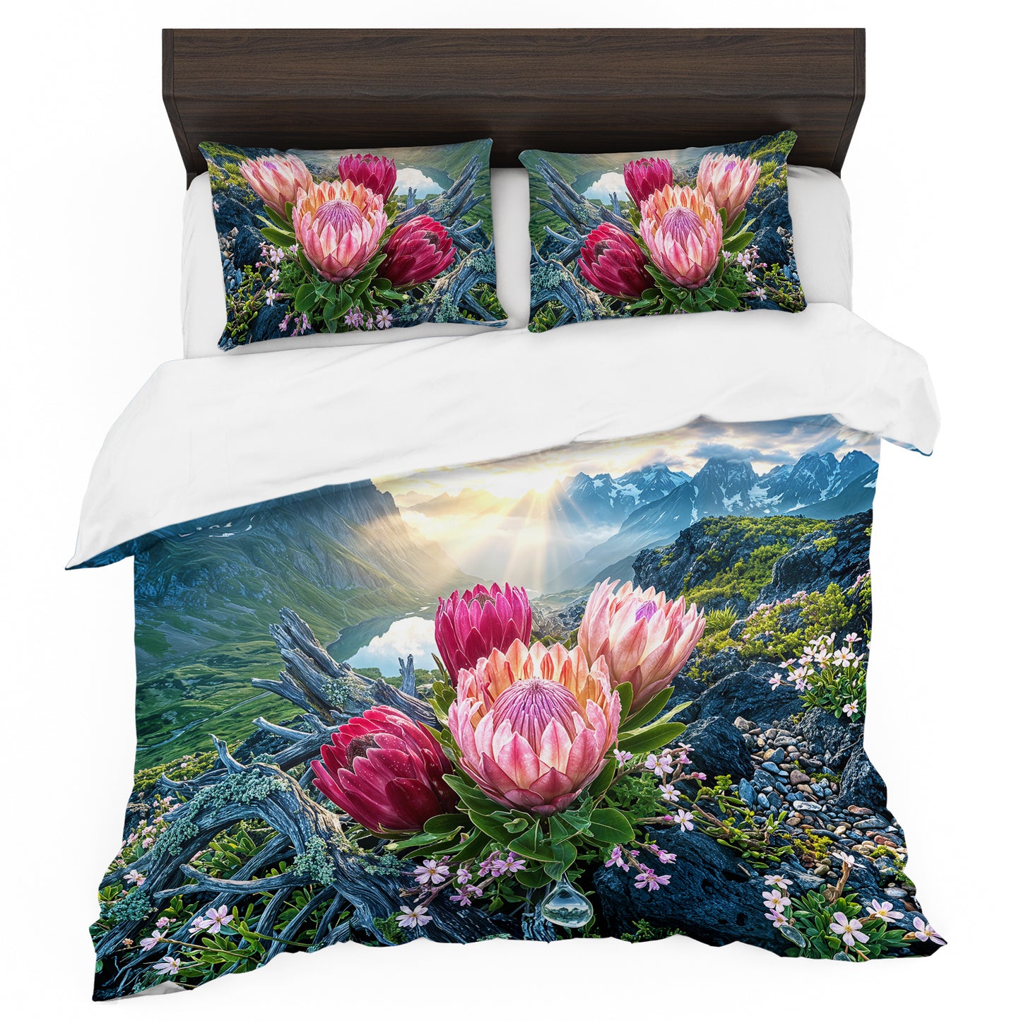 Mountain Proteas Duvet Cover Set