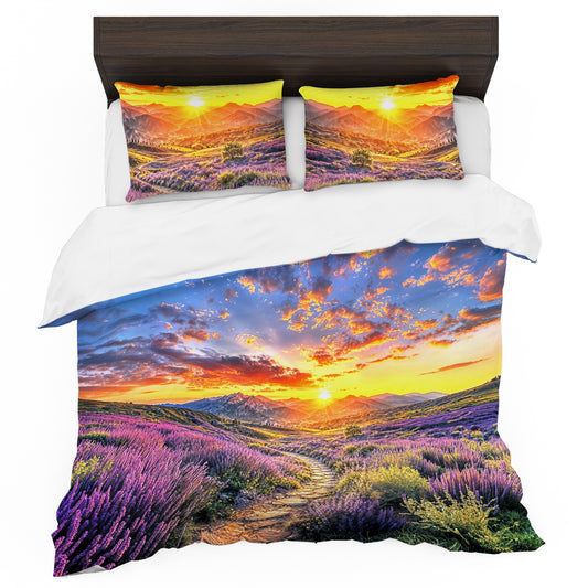 Mountain Sunset Duvet Cover Set