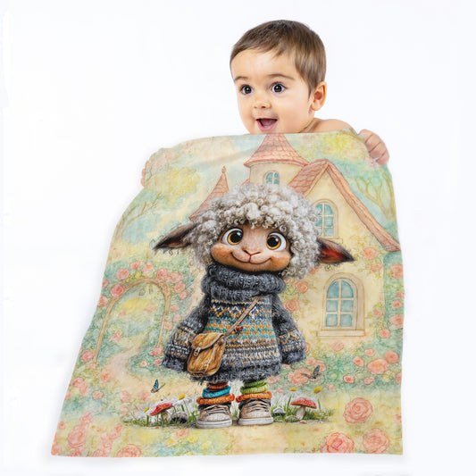 Mr Lambbitt Toddler Fleece Blanket