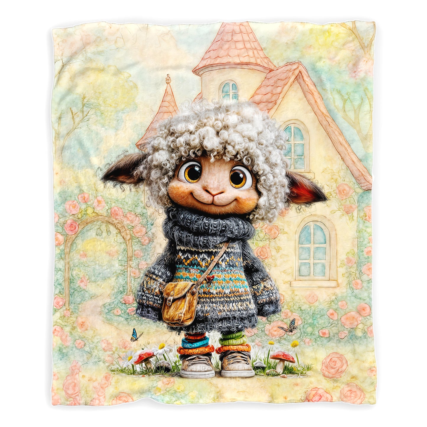 Mr Lambbitt Toddler Fleece Blanket