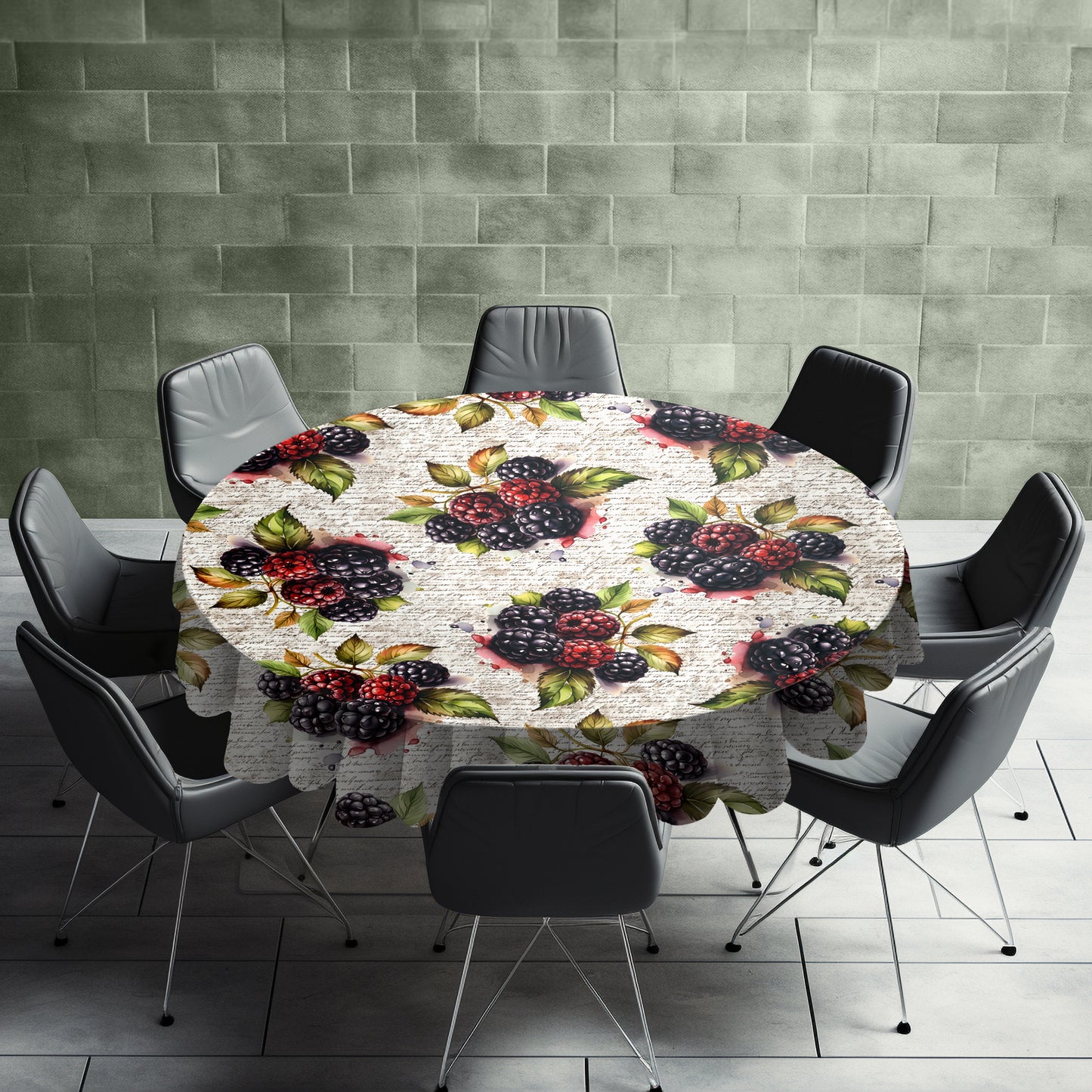 Mulberry Round Tablecloth by Mark van Vuuren