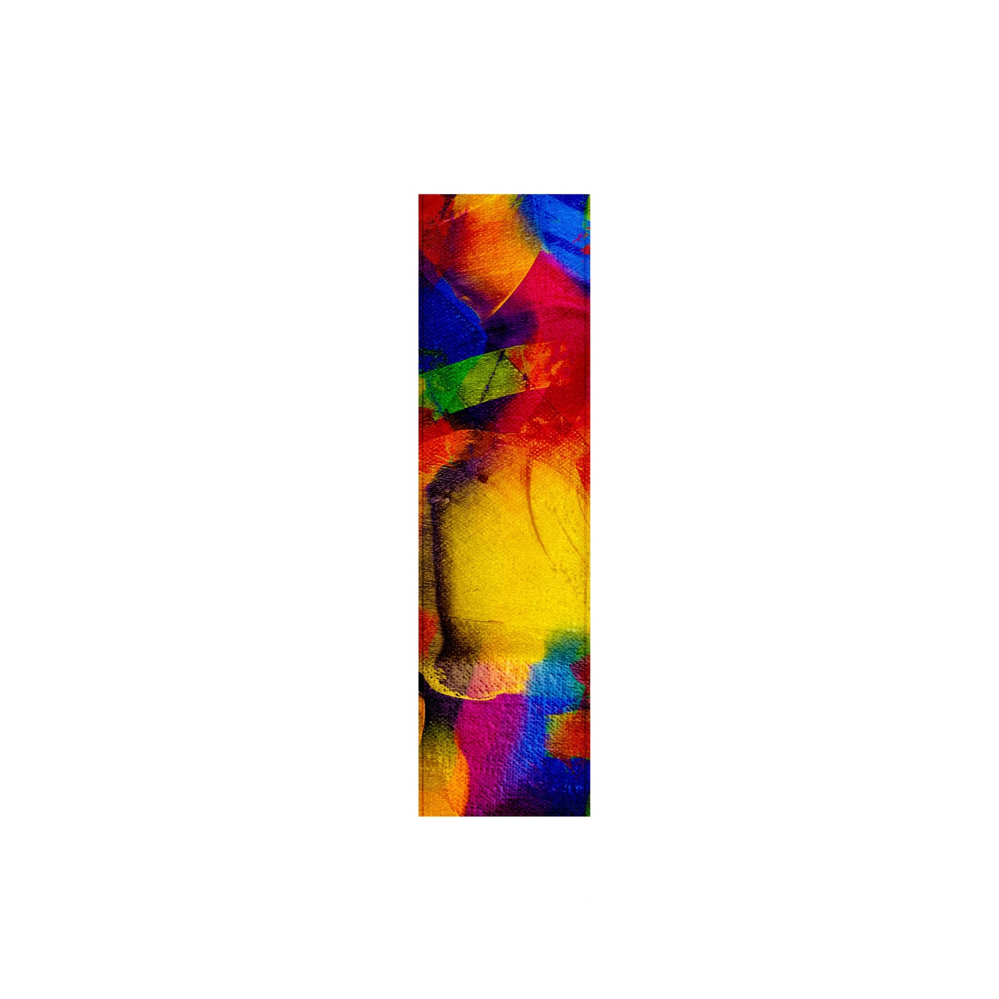 Multi Coloured Paint 160cm Table Runner