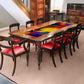 Multi Coloured Paint 160cm Table Runner