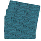 Music on Teal Placemats By Mark Van Vuuren