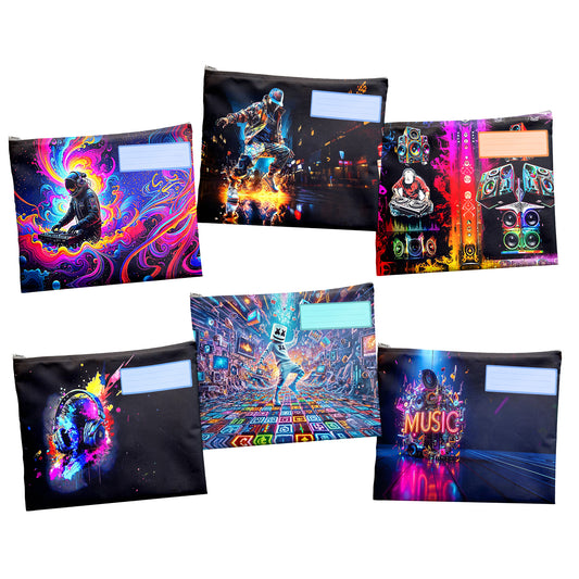 Music Subject Savvy Book Bags Set of 6