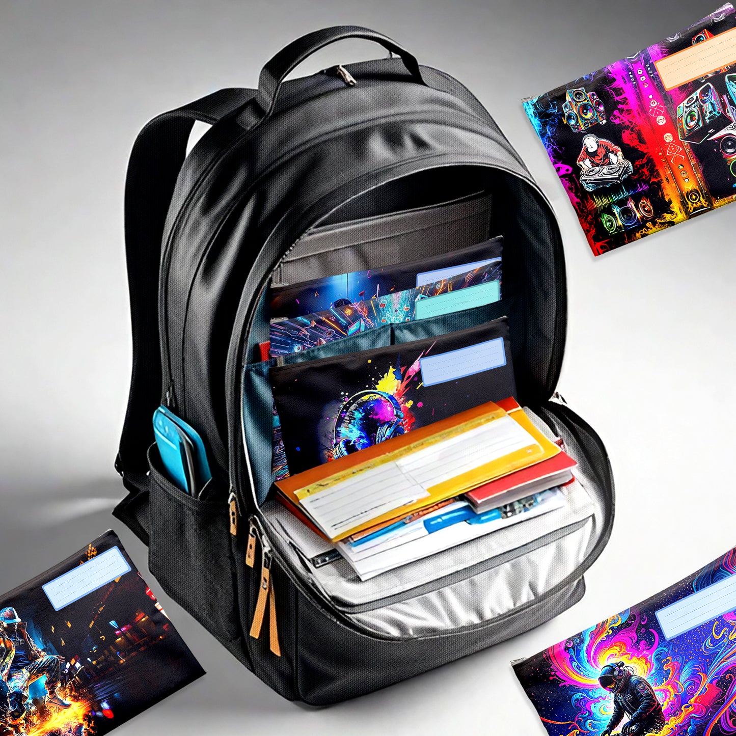 Music Subject Savvy Book Bags Set of 6