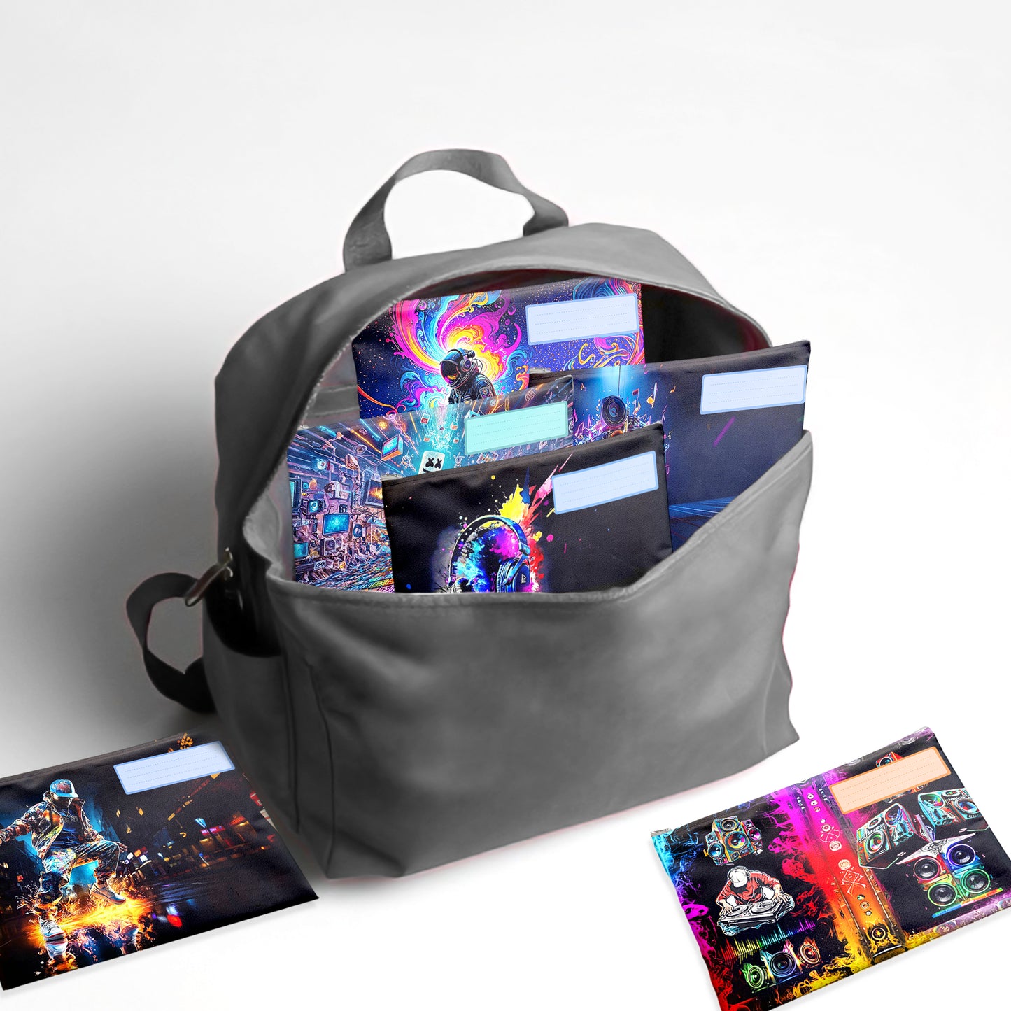 Music Subject Savvy Book Bags Set of 6