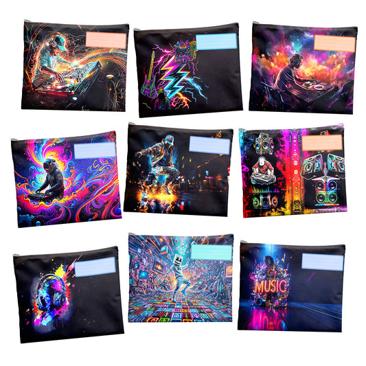 Music Subject Savvy Book Bags Set of 9