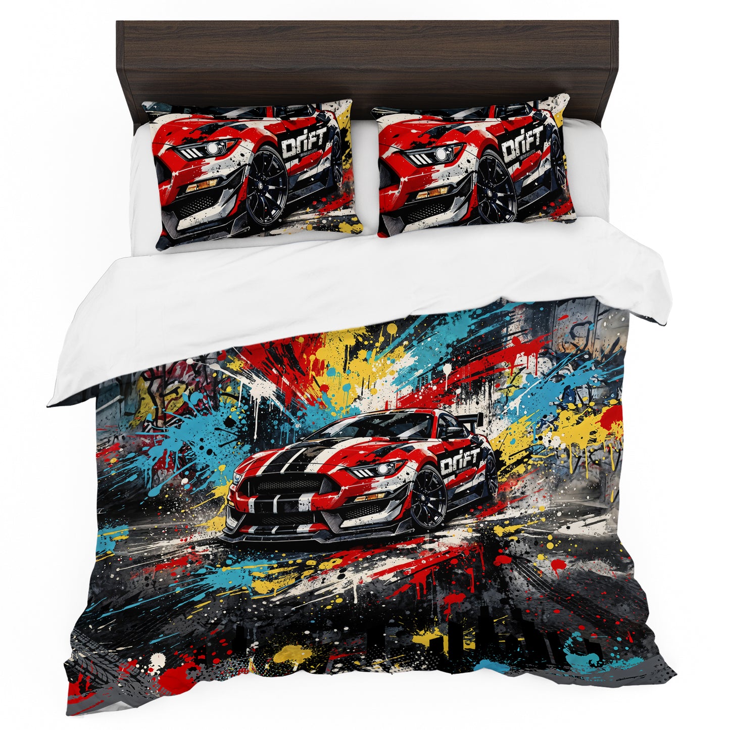 Mustang Colour Explosion Duvet Cover Set