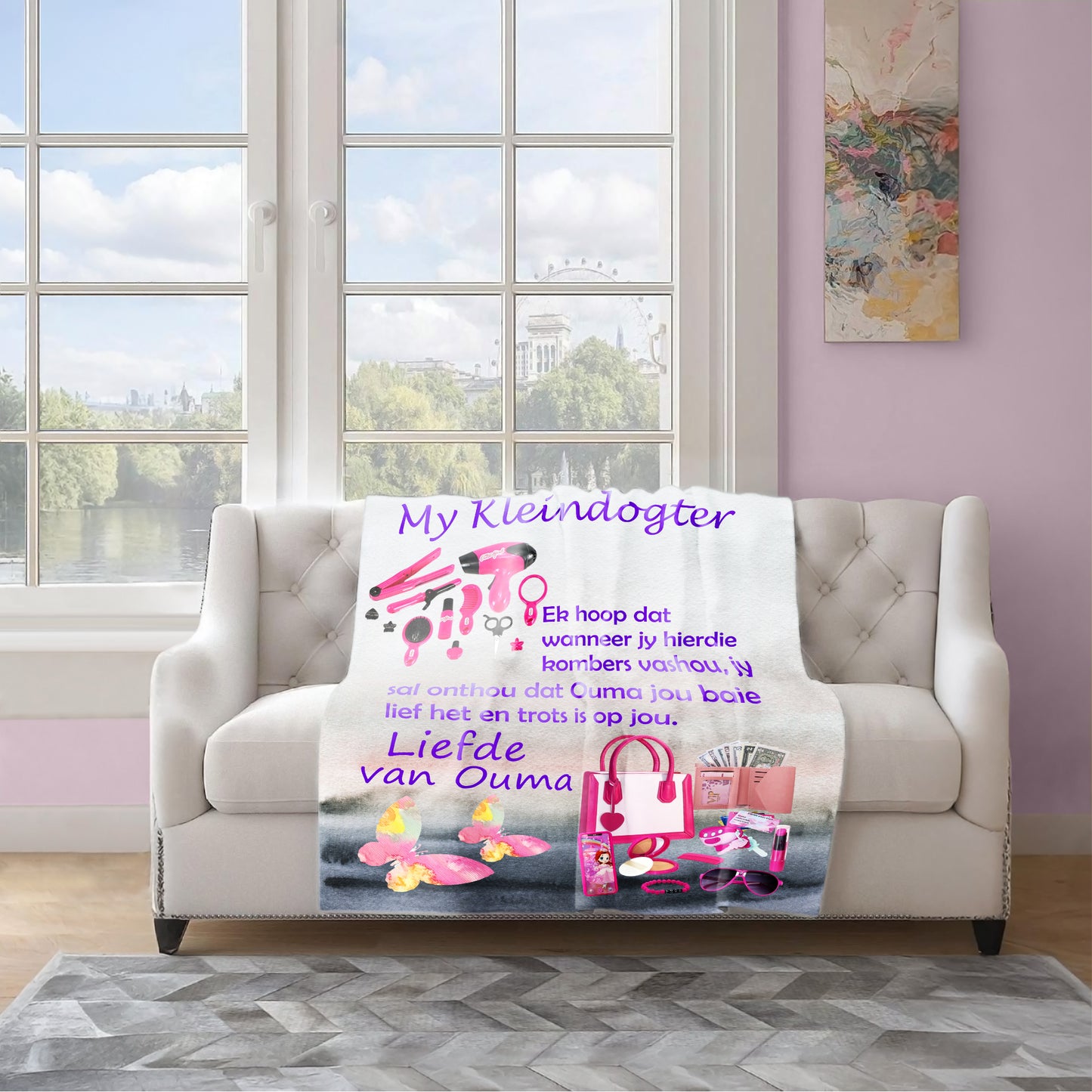 My Kleindogter Light Weight Fleece Blanket